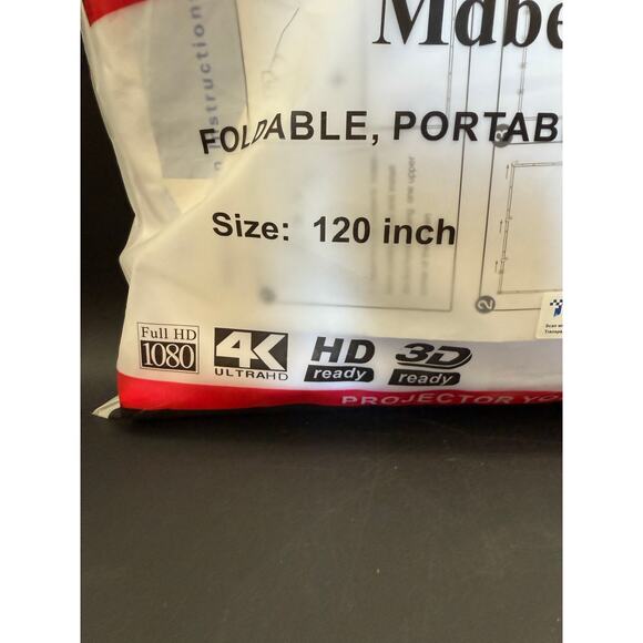 Simple Projector Screen ~ Mdbebbron ~ Scale: 16:9, Size 120 Inches - Picture 3 of 6